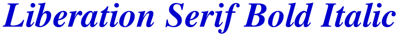 Liberation Serif Bold Italic fuente